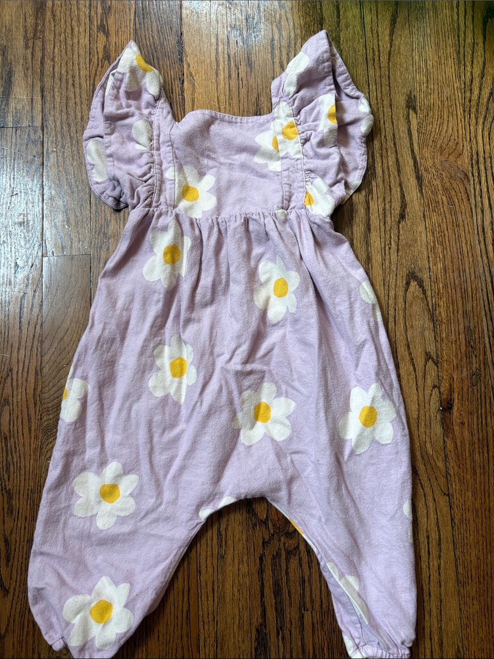 Bobo Choses Lilac Floral Daisy Romper